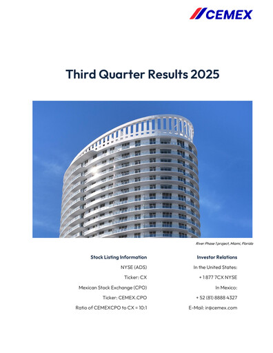 Thumbnail Cemex Quarterly Report 2025-q3