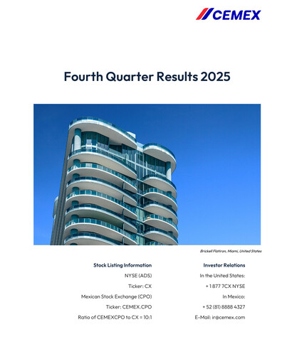 Thumbnail Cemex Quarterly Report 2025-q4