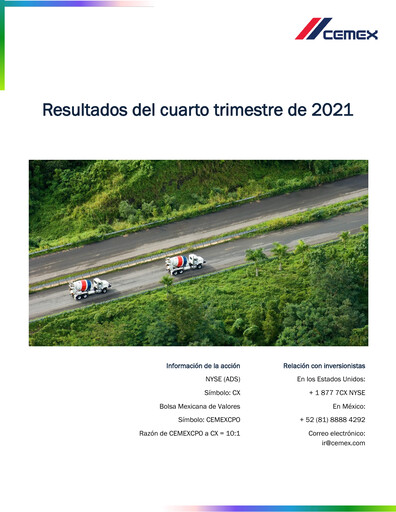 Thumbnail Cemex Quarterly Report 2021-q4
