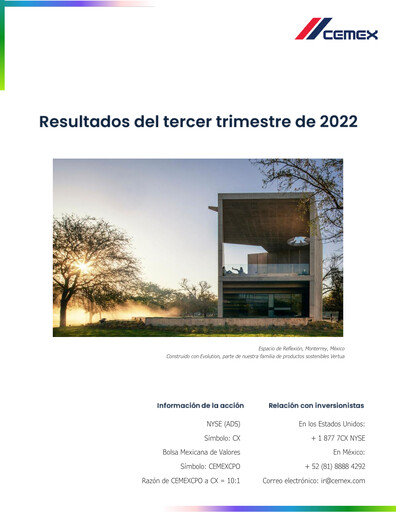 Thumbnail Cemex Quarterly Report 2022-q3