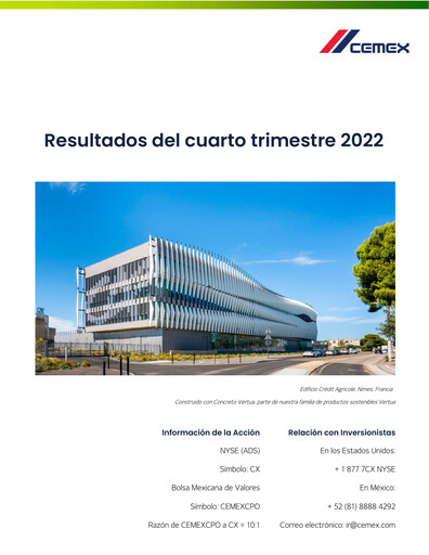 Thumbnail Cemex Quarterly Report 2022-q4