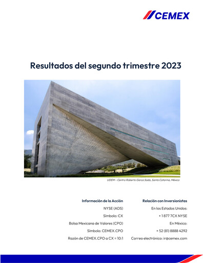 Thumbnail Cemex Quarterly Report 2023-q2