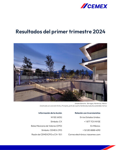 Thumbnail Cemex Quarterly Report 2024-q1