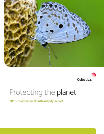 Thumbnail Celestica Sustainability Report 2010