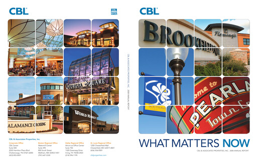 Thumbnail CBL Properties
 Annual Report 2008