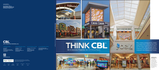Thumbnail CBL Properties
 Annual Report 2012