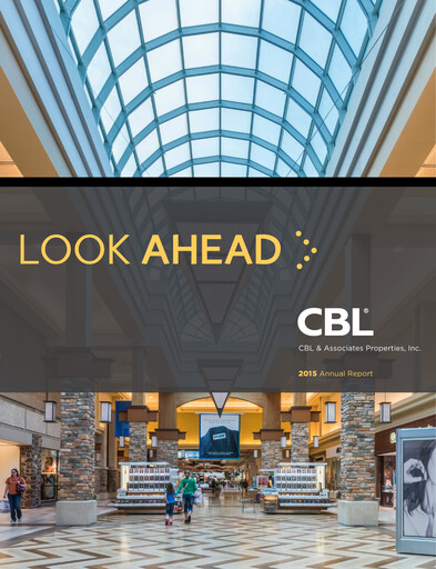 Thumbnail CBL Properties
 Annual Report 2015