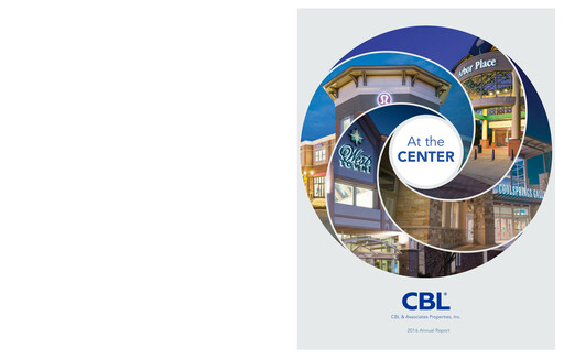 Thumbnail CBL Properties
 Annual Report 2016