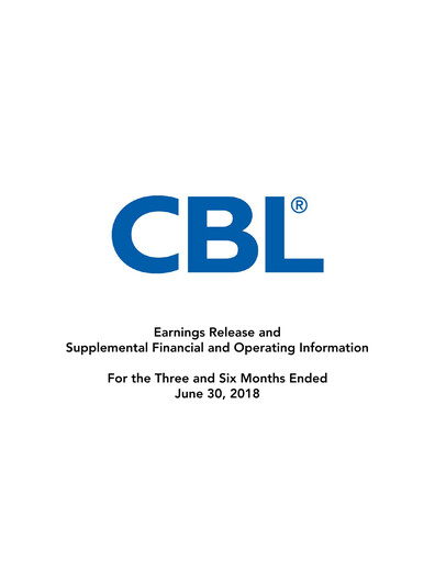 Thumbnail CBL Properties
 Quarterly Report 2018-q2