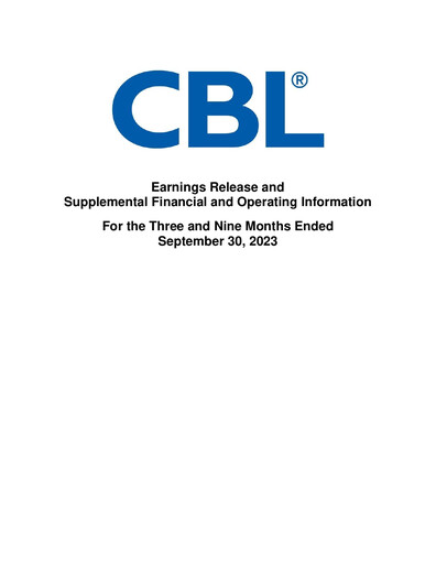 Thumbnail CBL Properties
 Quarterly Report 2023-q3