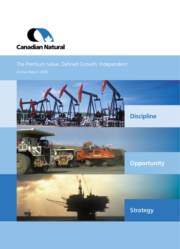 Thumbnail Canadian Natural Resources Annual Report 2006