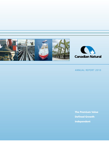 Thumbnail Canadian Natural Resources Annual Report 2010