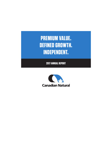 Thumbnail Canadian Natural Resources Annual Report 2017