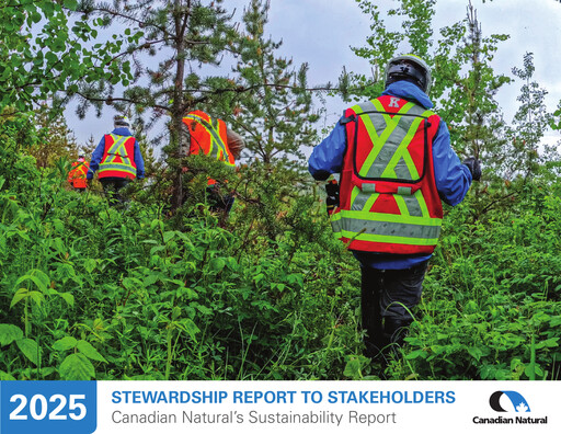 Miniature Canadian Natural Resources Rapport de durabilité 2025