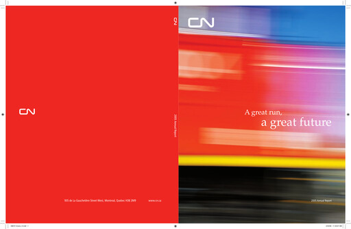 Thumbnail Canadian National Railway Annual Report 2005