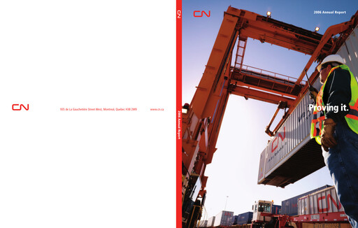 Thumbnail Canadian National Railway Annual Report 2006