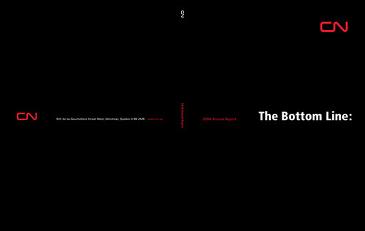 Thumbnail Canadian National Railway Annual Report 2008