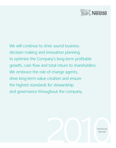 Thumbnail Nestle Malaysia Financial Statement 2010
