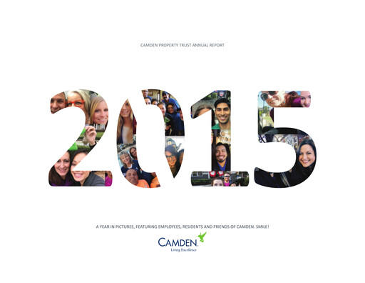 Thumbnail Camden Property Trust
 Annual Report 2015