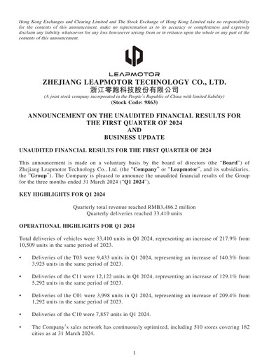 Thumbnail Leapmotor Quarterly Report 2024-q1