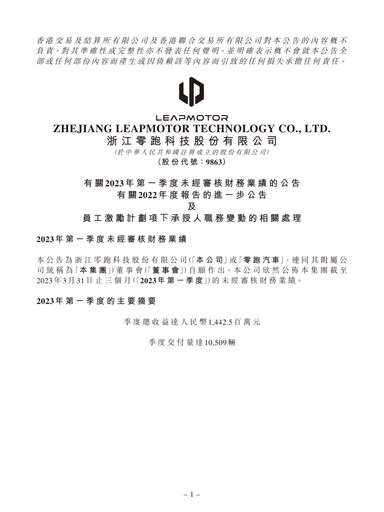 Thumbnail Leapmotor Quarterly Report 2023-q1