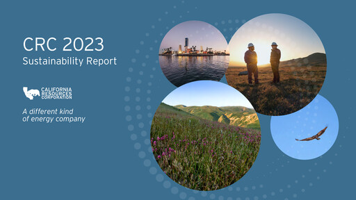 Thumbnail California Resources Corporation
 Sustainability Report 2023