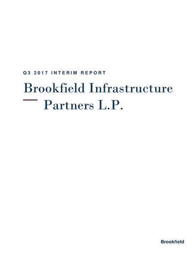 Thumbnail Brookfield Infrastructure Partners
 Quarterly Report 2017-q3