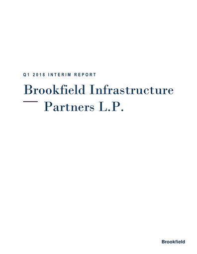 Thumbnail Brookfield Infrastructure Partners
 Quarterly Report 2018-q1