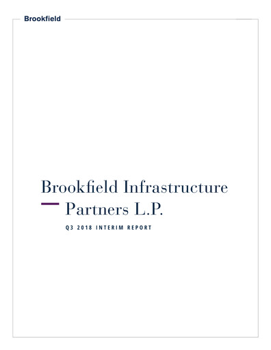 Thumbnail Brookfield Infrastructure Partners
 Quarterly Report 2018-q3