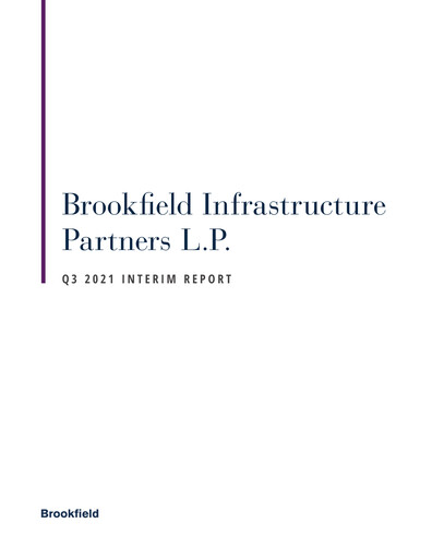Thumbnail Brookfield Infrastructure Partners
 Quarterly Report 2021-q3
