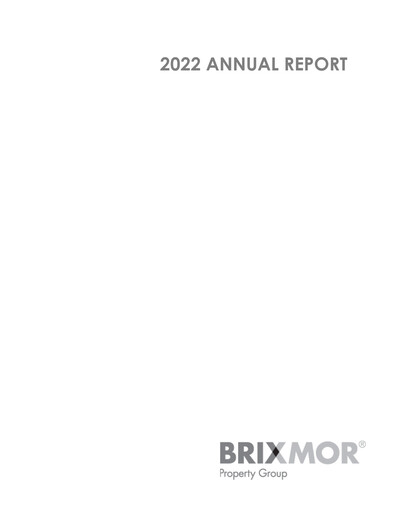 Thumbnail Brixmor Property Group
 Annual Report 2022