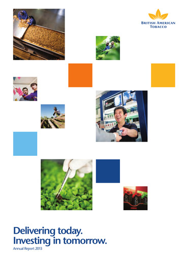 Thumbnail British American Tobacco Annual Report 2013