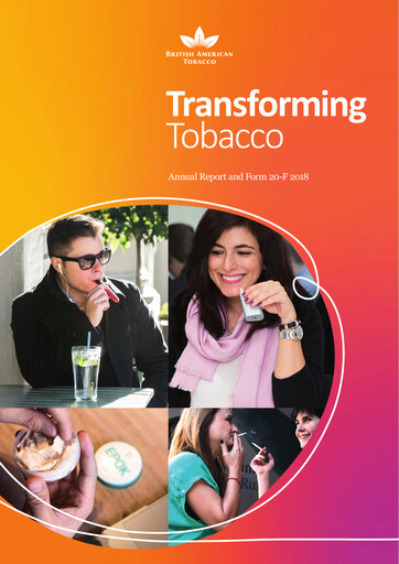 Thumbnail British American Tobacco Annual Report 2018