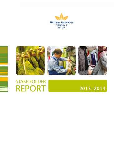 Thumbnail British American Tobacco Sustainability Report 2013-2014