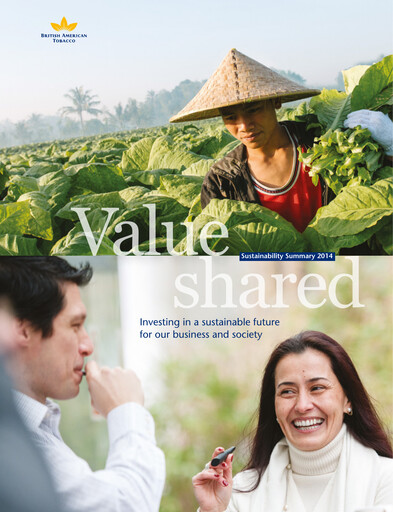 Thumbnail British American Tobacco Sustainability Report 2014