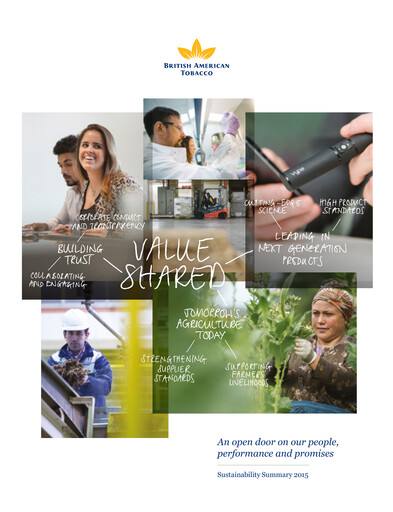 Thumbnail British American Tobacco Sustainability Report 2015