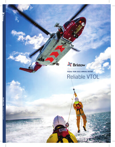 Miniature Bristow Group Rapport annuel 2021-2022