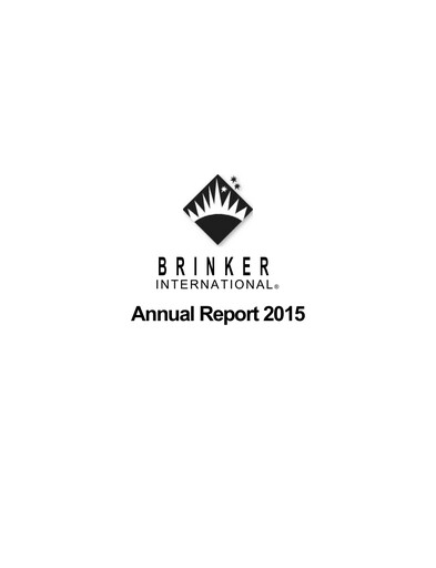 Miniature Brinker International
 Rapport annuel 2015
