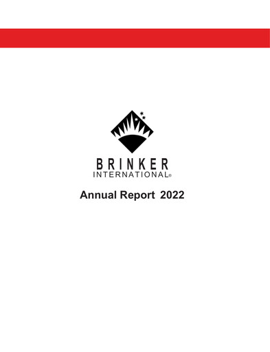 Miniature Brinker International
 Rapport annuel 2022
