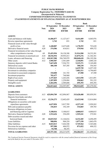 Thumbnail PBBank (Public Bank Bhd) Quarterly Report 2024-q3