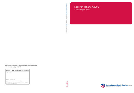 Thumbnail (HLBank) Hong Leong Bank Annual Report 2006