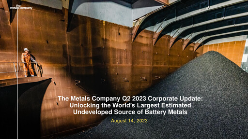 Thumbnail The Metals Company Quarterly Report 2023-q2