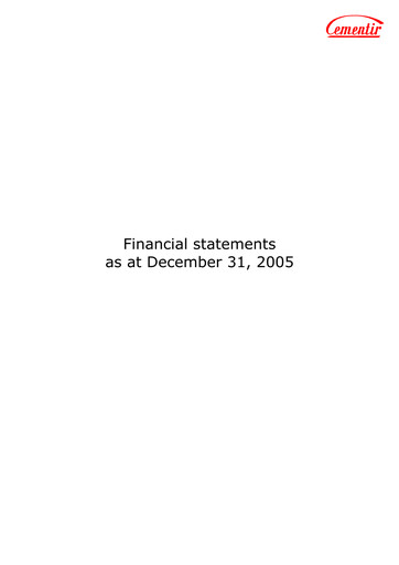 Thumbnail Cementir Annual Report 2005