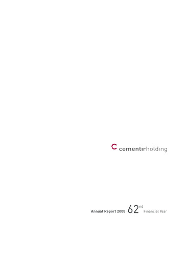 Vorschaubild Cementir Jahresbericht 2008