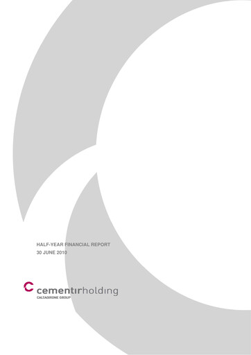 Thumbnail Cementir Half-year Report 2010-h1