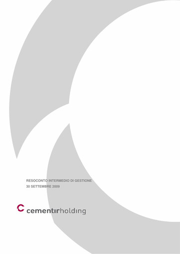 Thumbnail Cementir Quarterly Report 2009-q3