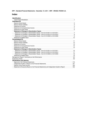 Thumbnail BRF Financial Statement 2011