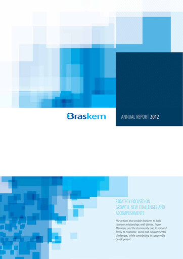 Thumbnail Braskem Annual Report 2012