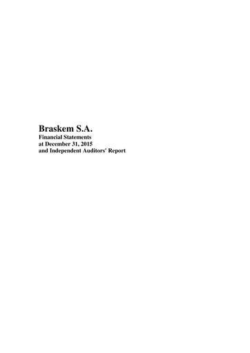 Thumbnail Braskem Financial Statement 2015