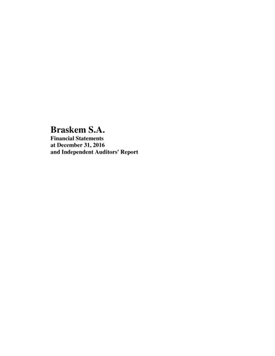 Thumbnail Braskem Financial Statement 2016